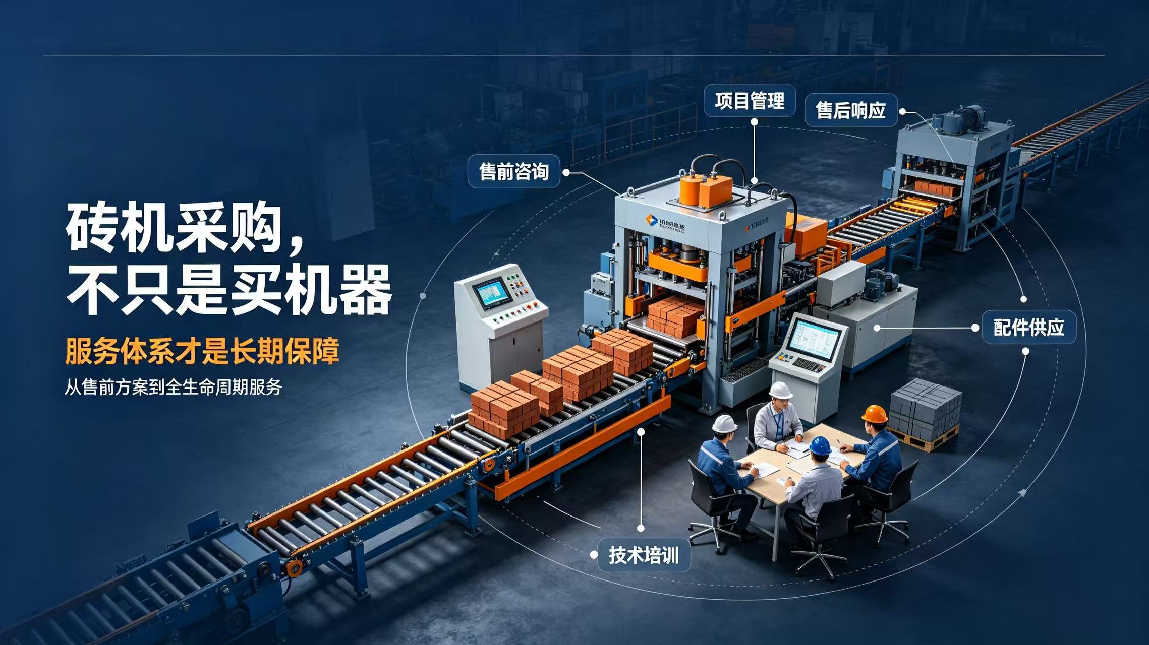 砖机设备采购不只是买机器，服务体系才是长期保障