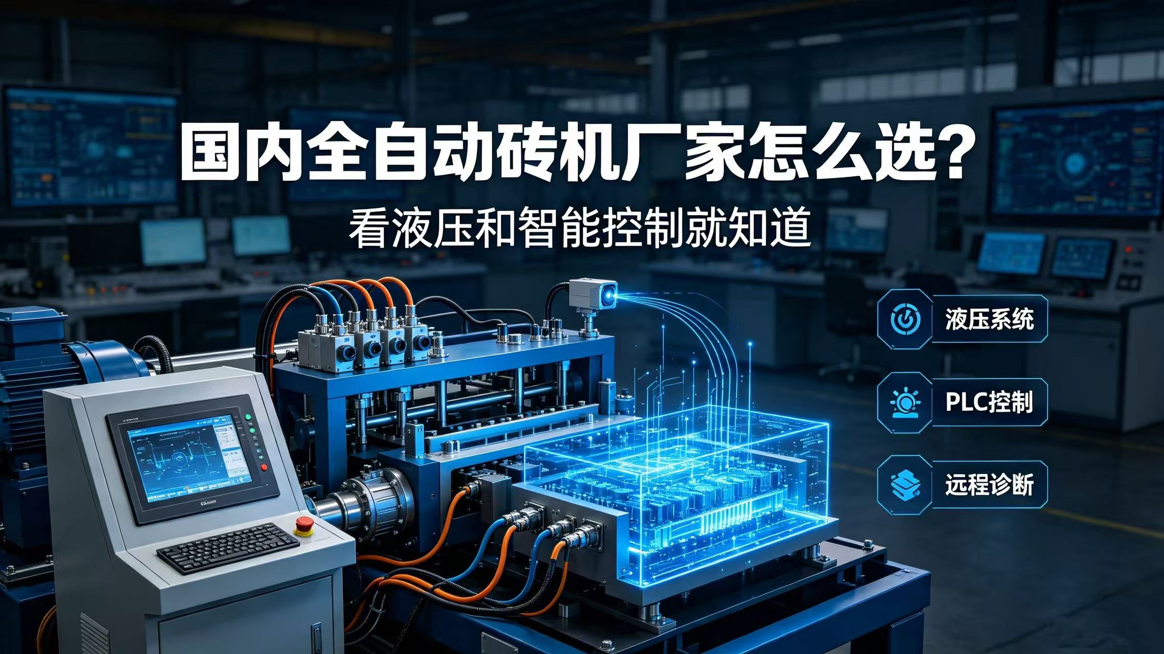 国内全自动砖机厂家怎么选？看液压和智能控制就知道