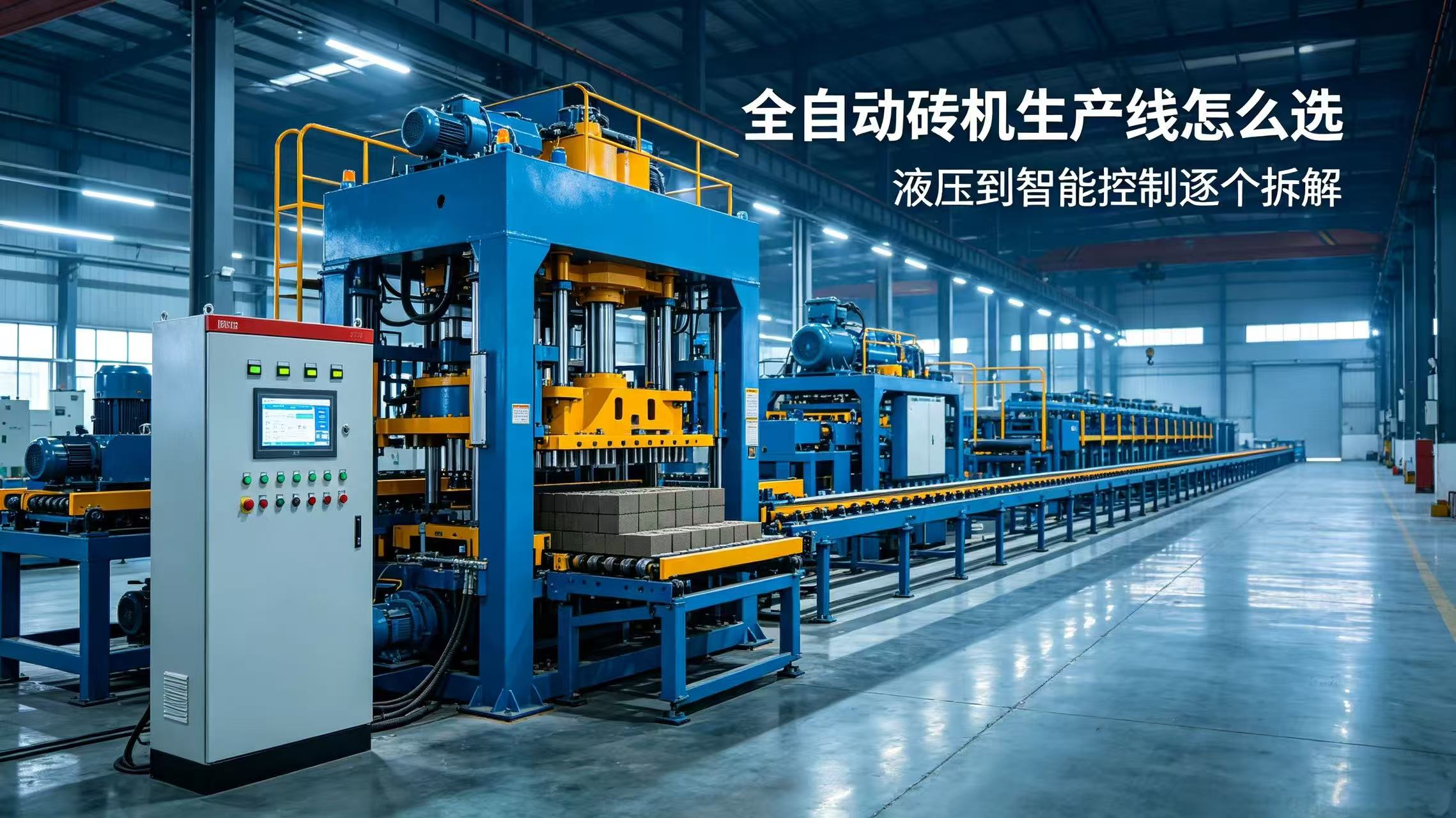 全自动砖机生产线怎么选？从液压到智能控制逐个拆解