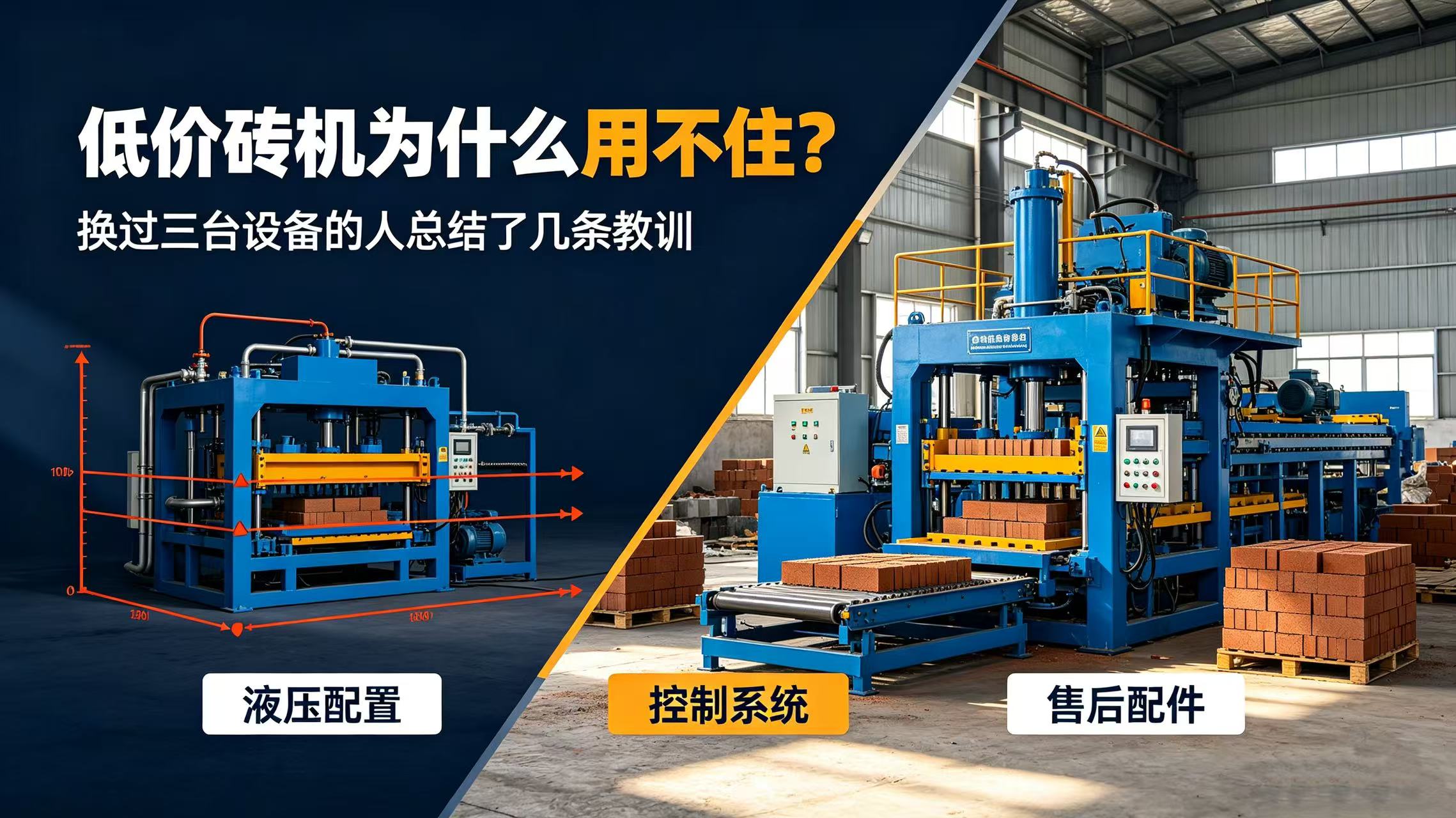 低价砖机为什么用不住？换过三台设备的人总结了几条教训
