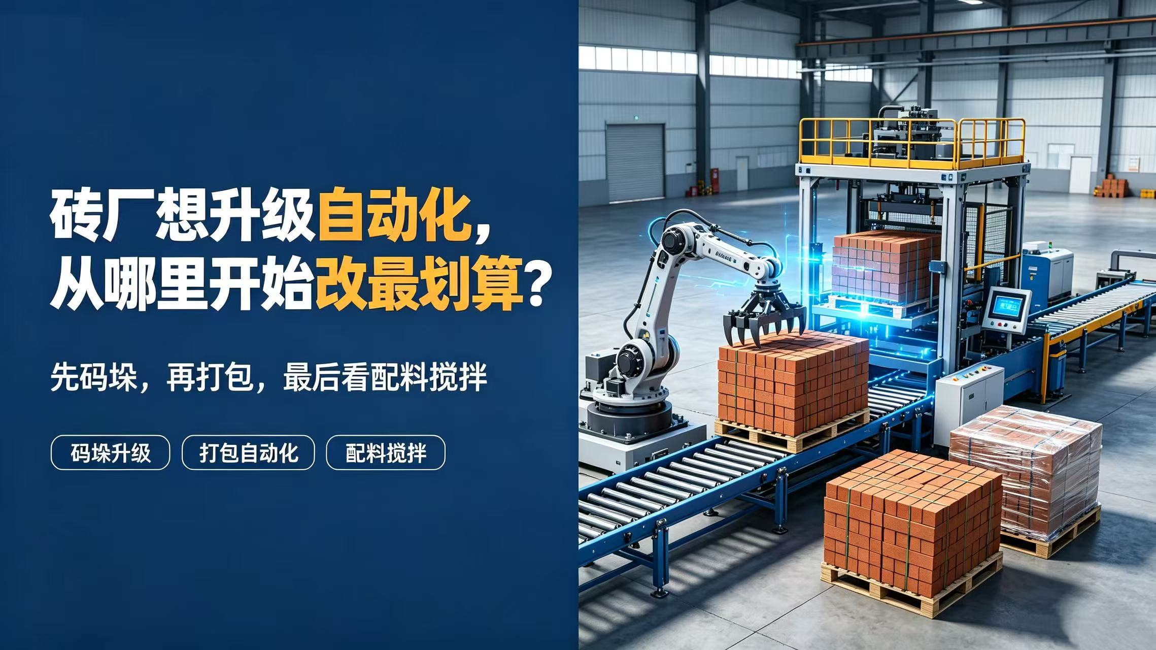 砖厂想升级自动化，从哪里开始改最划算？