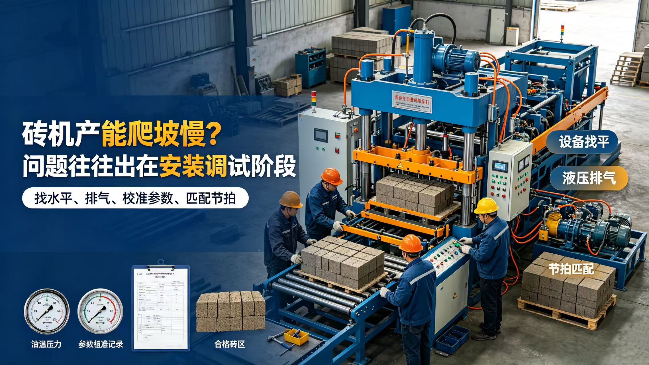 砖机产能爬坡慢？问题往往出在安装调试阶段